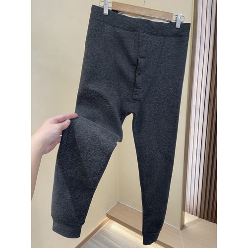 加厚婴儿绒毛绒护膝保暖打底裤男