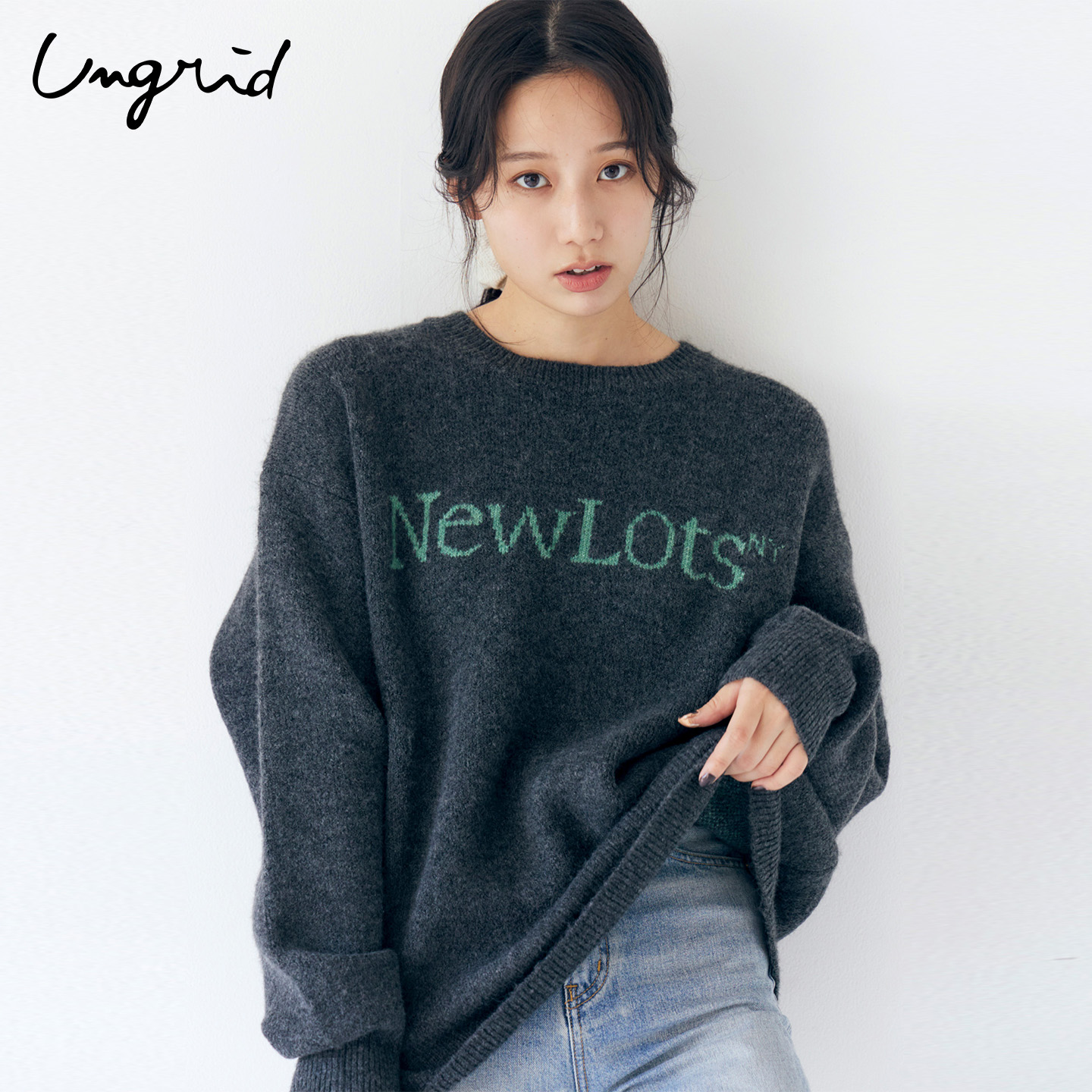 Ungrid25秋季新品长袖毛针织衫女