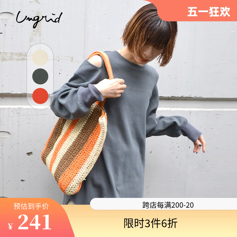 ungrid常规休闲露肩上衣