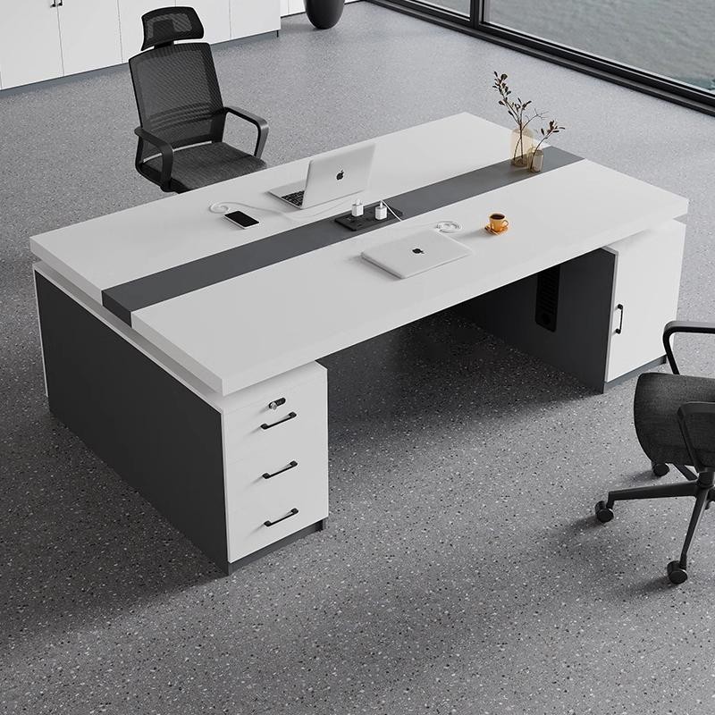 办公桌老板桌轻奢高级感办公家具