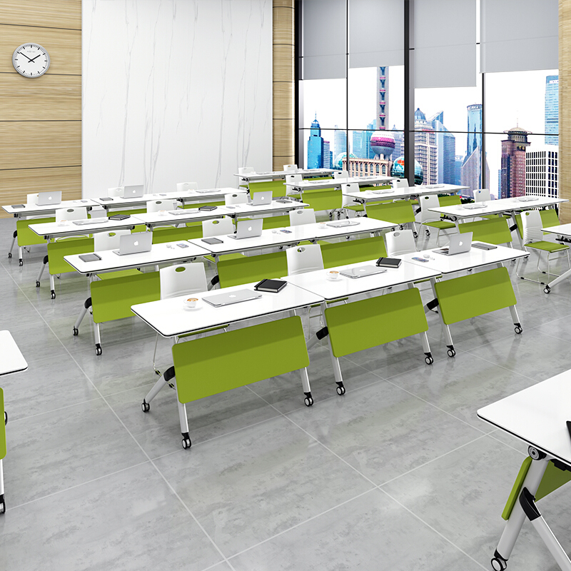 折叠培训桌教育机构长条移动桌多功能会议桌椅组合辅导班课桌书桌