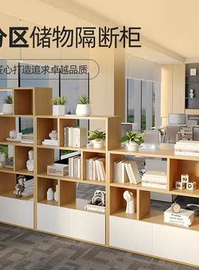 木质办公室隔断柜文件柜双面书柜