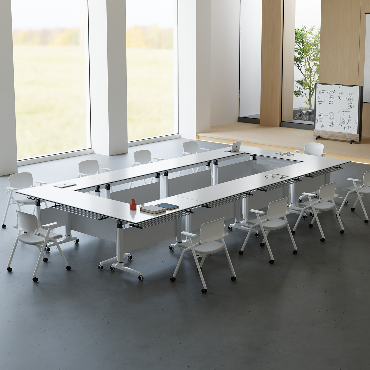 折叠培训桌会议桌椅组合可拼接移动多功能会议室教育机构长条课桌,商业/办公家具,培训桌/培训台,淘宝优惠券,粉丝福利购,淘宝优惠卷