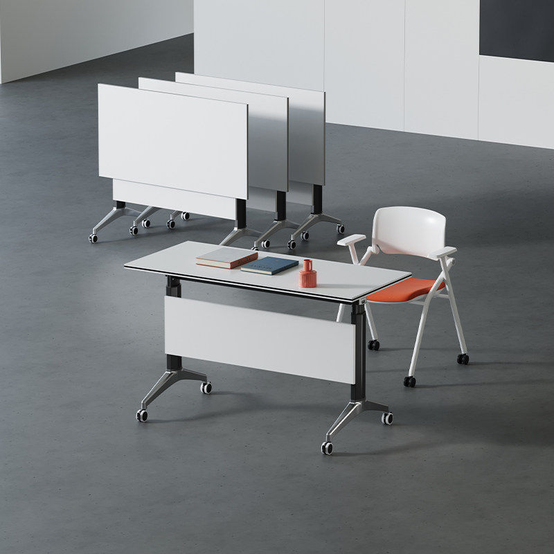 折叠会议桌培训椅组合可移