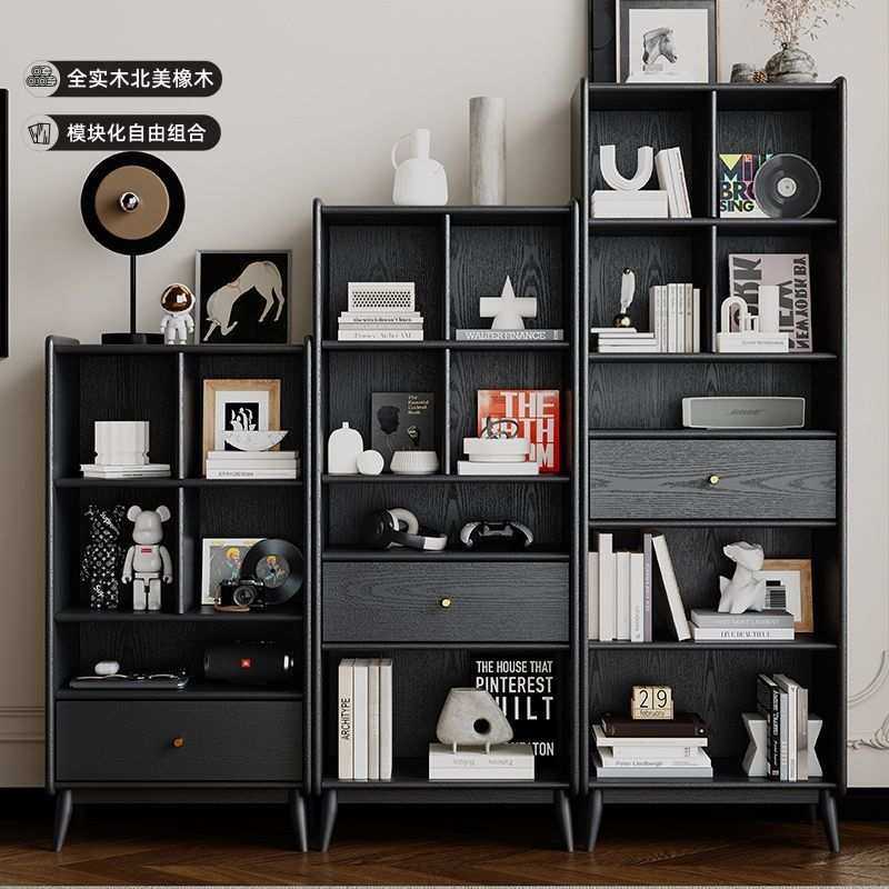 全实木书柜橡木复古黑色书架轻奢中古客厅美式立柜展示柜储物柜,鲜花速递/花卉仿真/绿植园艺,割草机/草坪机,淘宝优惠券,粉丝福利购,淘宝优惠卷