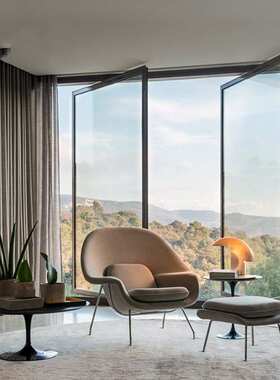 北欧设计师创意沙发椅休闲洽谈椅子酒店客房椅子售楼处沙发躺椅