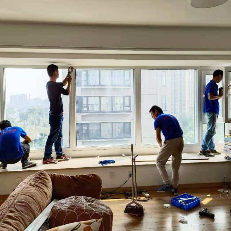 静茵隔音窗户苏州安装卧室内开窗塑钢PVB夹胶玻璃三层