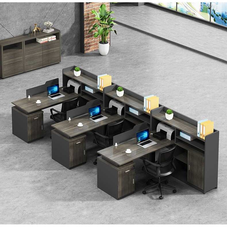 现代办公桌2人位财务办公桌椅组合板式办公桌子4人位office table