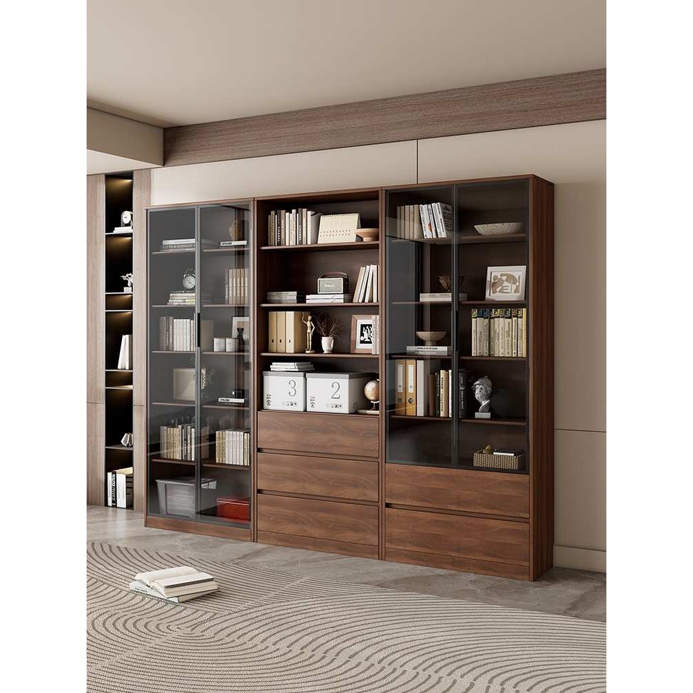 实木书柜储物柜一体家用客厅靠墙展示柜置物架带玻璃门整墙落地柜,鲜花速递/花卉仿真/绿植园艺,割草机/草坪机,淘宝优惠券,粉丝福利购,淘宝优惠卷