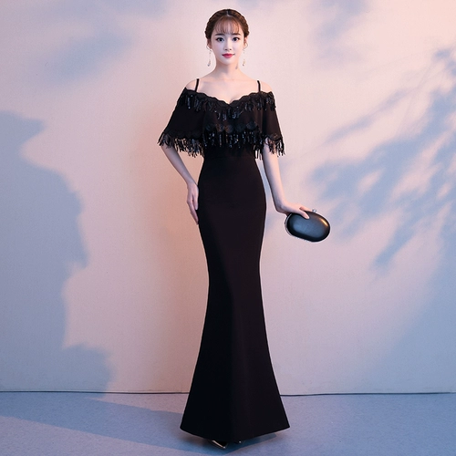 Красное сексуальное длинное элегантное вечернее платье для невесты, 2018, открытые плечи, крой «рыбий хвост»