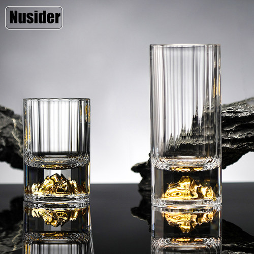 水晶切子白酒杯