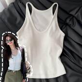第一次感受到白色背心 自带胸垫美背显瘦百搭可外穿吊带 杀伤力