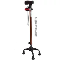 Khung tay vịn bằng gỗ mía cũ kéo dài tay cầm leo núi hợp kim nhôm mía 仗 gỗ đặc - Gậy / gậy gay chong cho nguoi gia