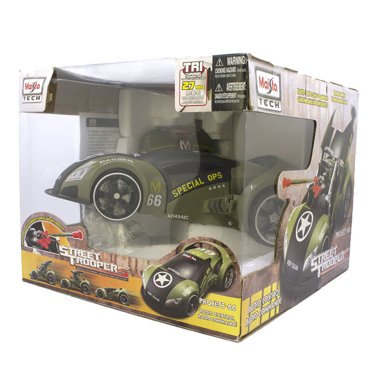 MAISTO 프로젝트 66 어린이 장난감 원격 제어 레이싱 카 드리프트 시뮬레이션 변형 대포 전차 남성