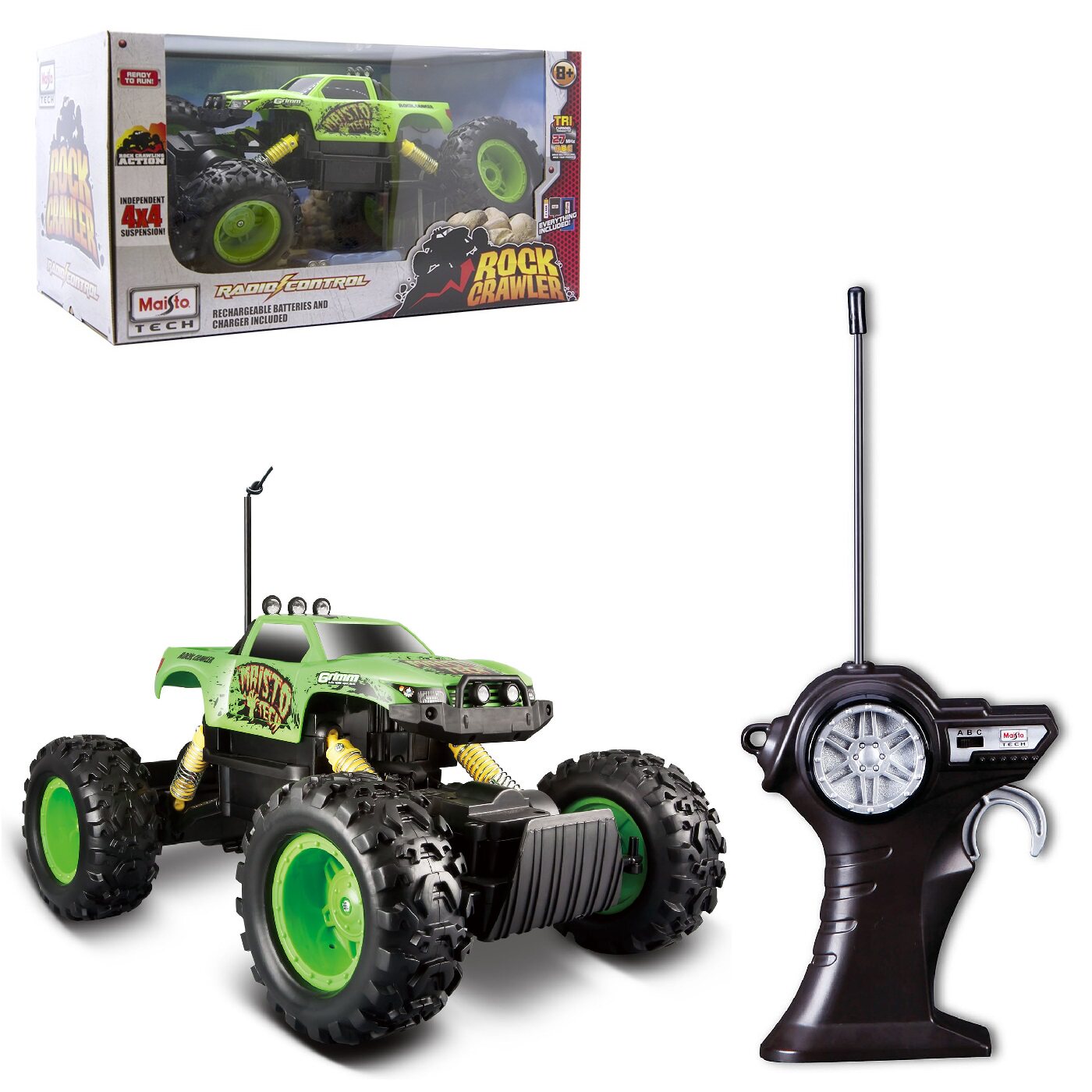 MAISTO ROCK CRAWLER 전기 원격 제어 자동차 암벽 등반 근육 4륜 구동 오프로드 자동차 장난감