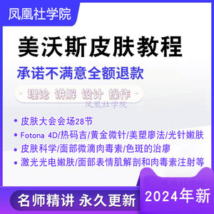 2024广州美沃斯教程皮肤会场皮肤管理光电教程面部皮肤年轻化教程