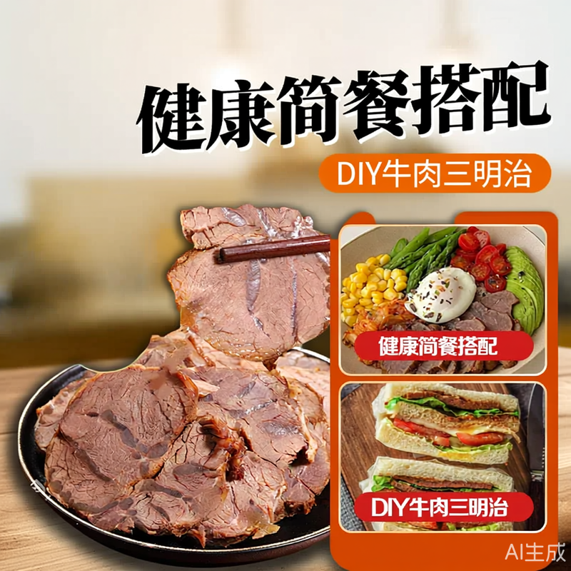 内蒙古特产酱牛肉新鲜牛肉真材实料产地直发袋装熟食即食卤味酱香