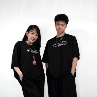 MarScallion葱啊短袖T恤美式男女运动速干透气宽松潮牌印花索罗娜