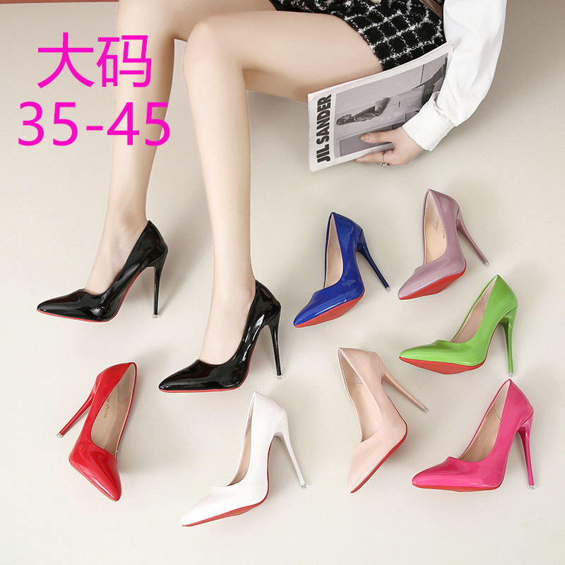 大码高跟鞋女式大码单鞋