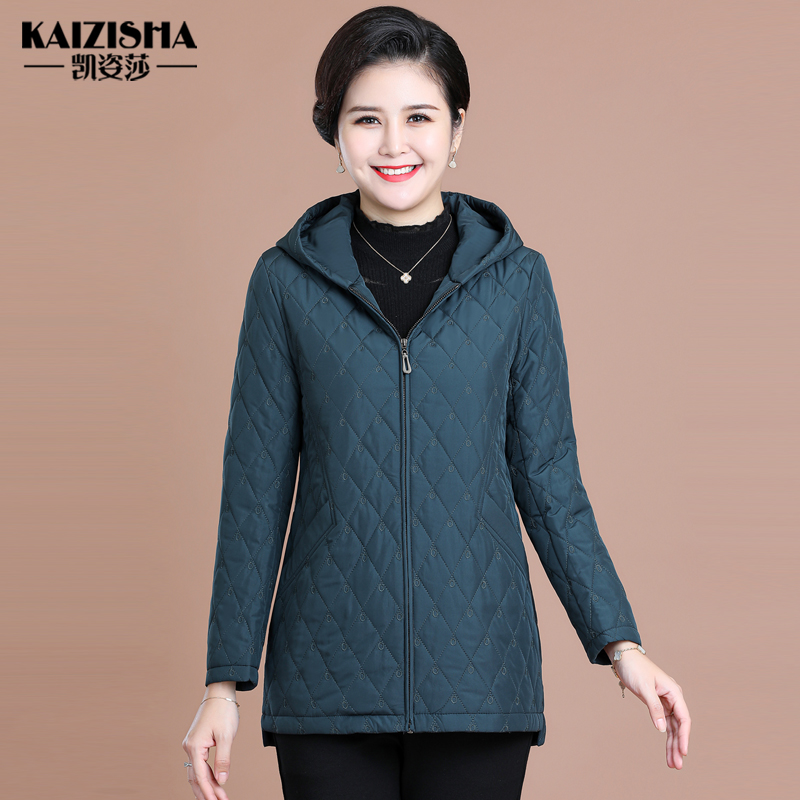 凯姿莎时尚中年女式棉服外套棉衣