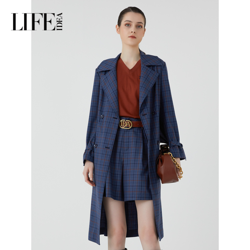 斗篷式设计风衣秋冬新款英伦风