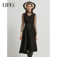 莱芙艾迪儿品牌女装 秋季 V领高级感收腰显瘦背心连衣裙1D3L92197