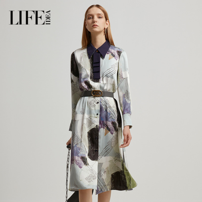 字母印花通勤时尚通勤裙子