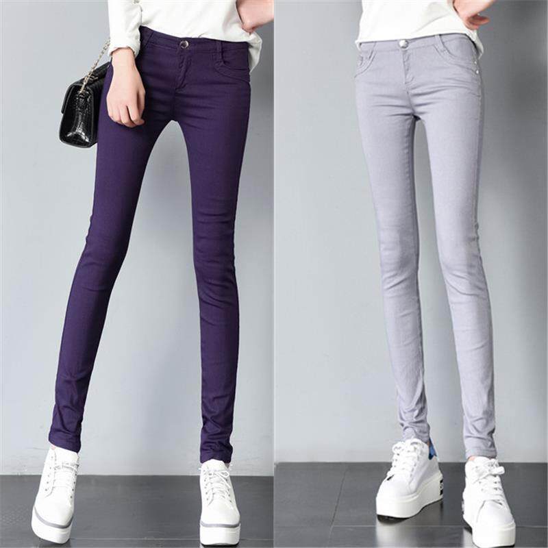 彩色打底裤女外穿秋季韩版糖果色铅笔裤长裤 百搭小脚修身|ruв категории Женская одежда, костюм/национальная одежда/театр костюм, костюм/китайский стиль одежды, брюки - от Buy2taobao.com для оказания профессиональной услуги покупки агента Taobao