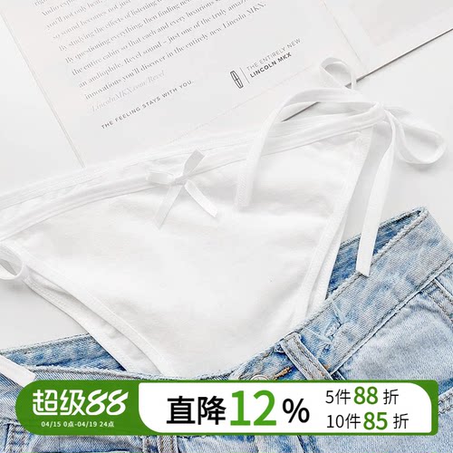 日系超辣性感系带内裤女