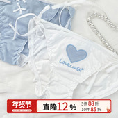 JK风夏季 薄款 日系少女绑带可爱内裤 海边日记 女纯棉性感系带新款