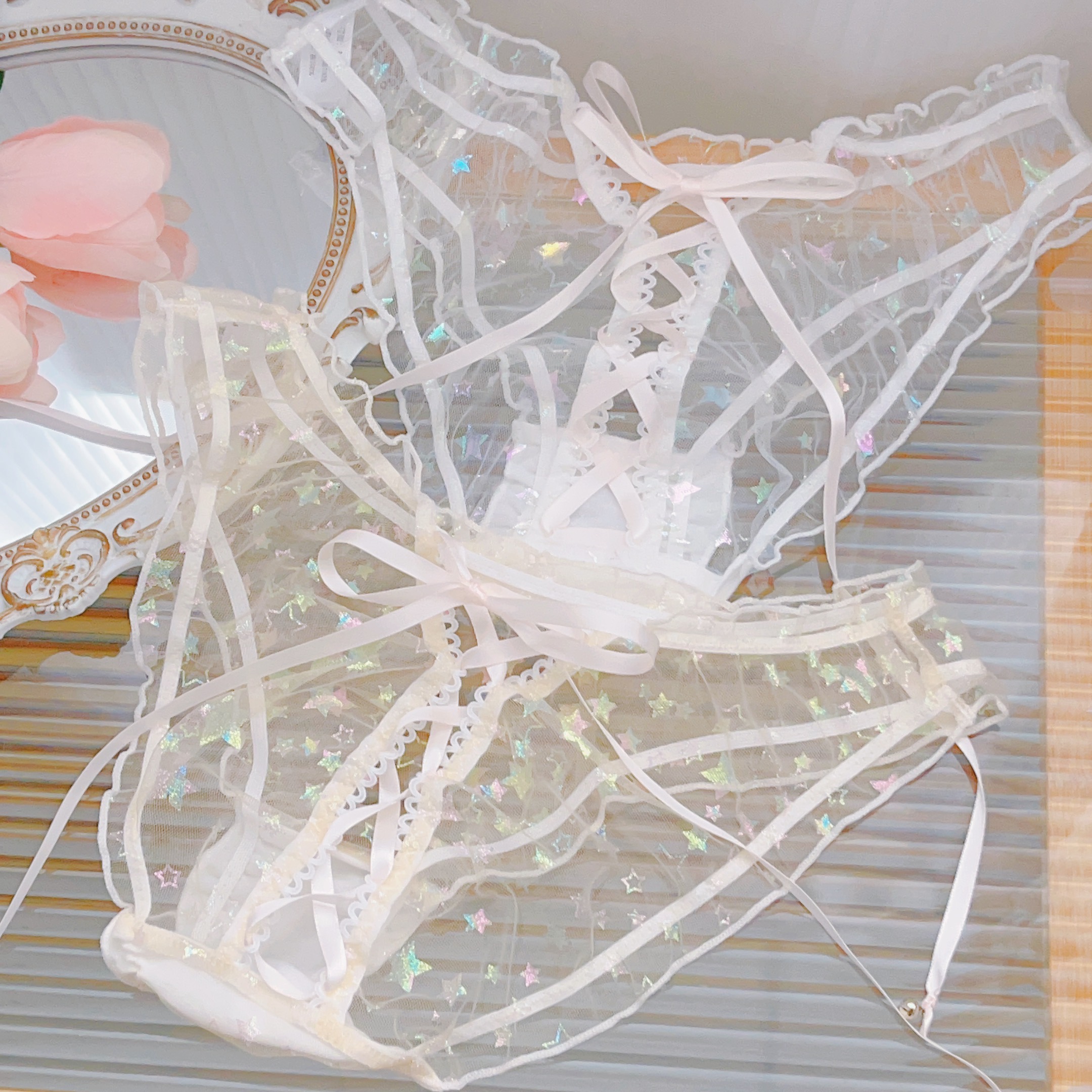 仙女座~性感内裤女房事高级感诱惑老公蕾丝短裤内衣情趣绑带蕾丝
