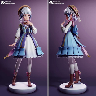 神里绫华GK白模未上色3d打印树脂模型白模现货，可做涂装代工