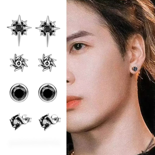 铜合金耳饰 男士耳钉单只潮流痞帅简约高级感精致冷淡风个性日常