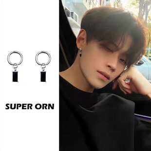 铜合金耳饰 潮流轻奢高级感耳钉男无耳洞耳夹简约复古耳坠小众设