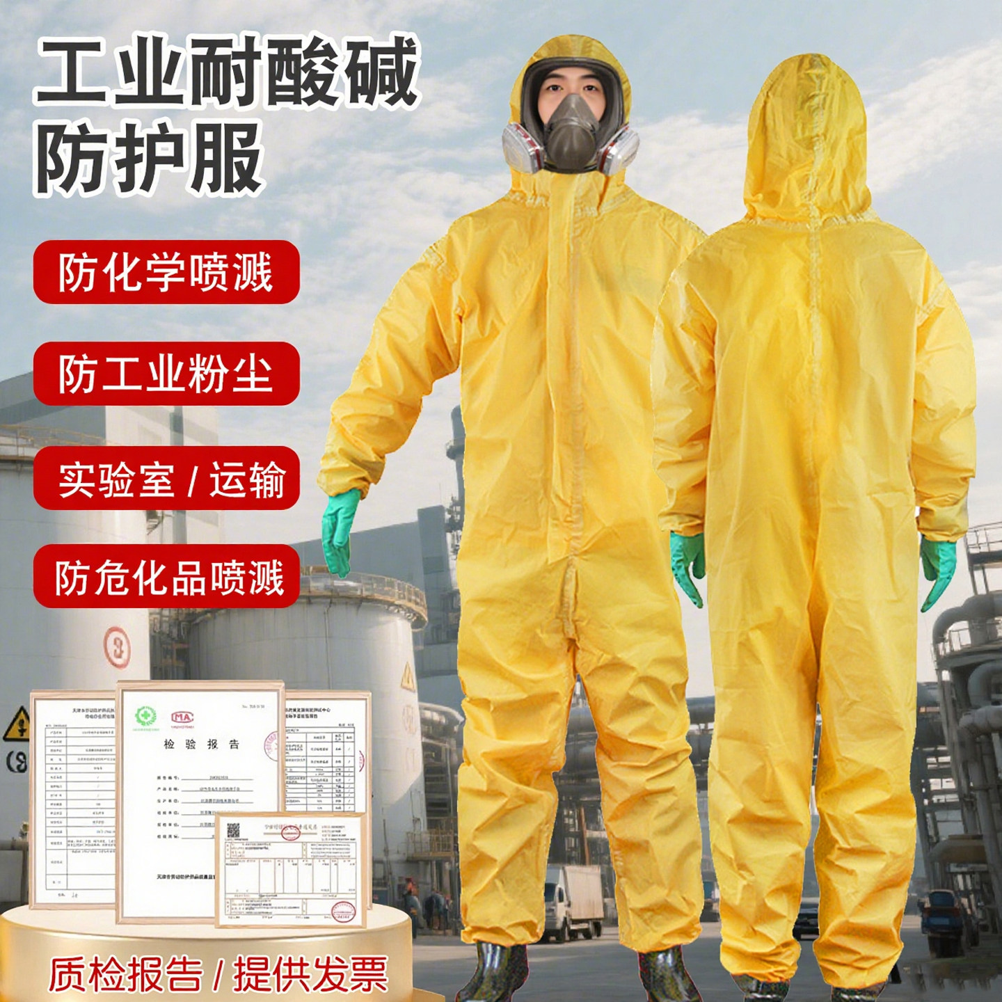 防酸碱防护服耐酸碱化学危化品