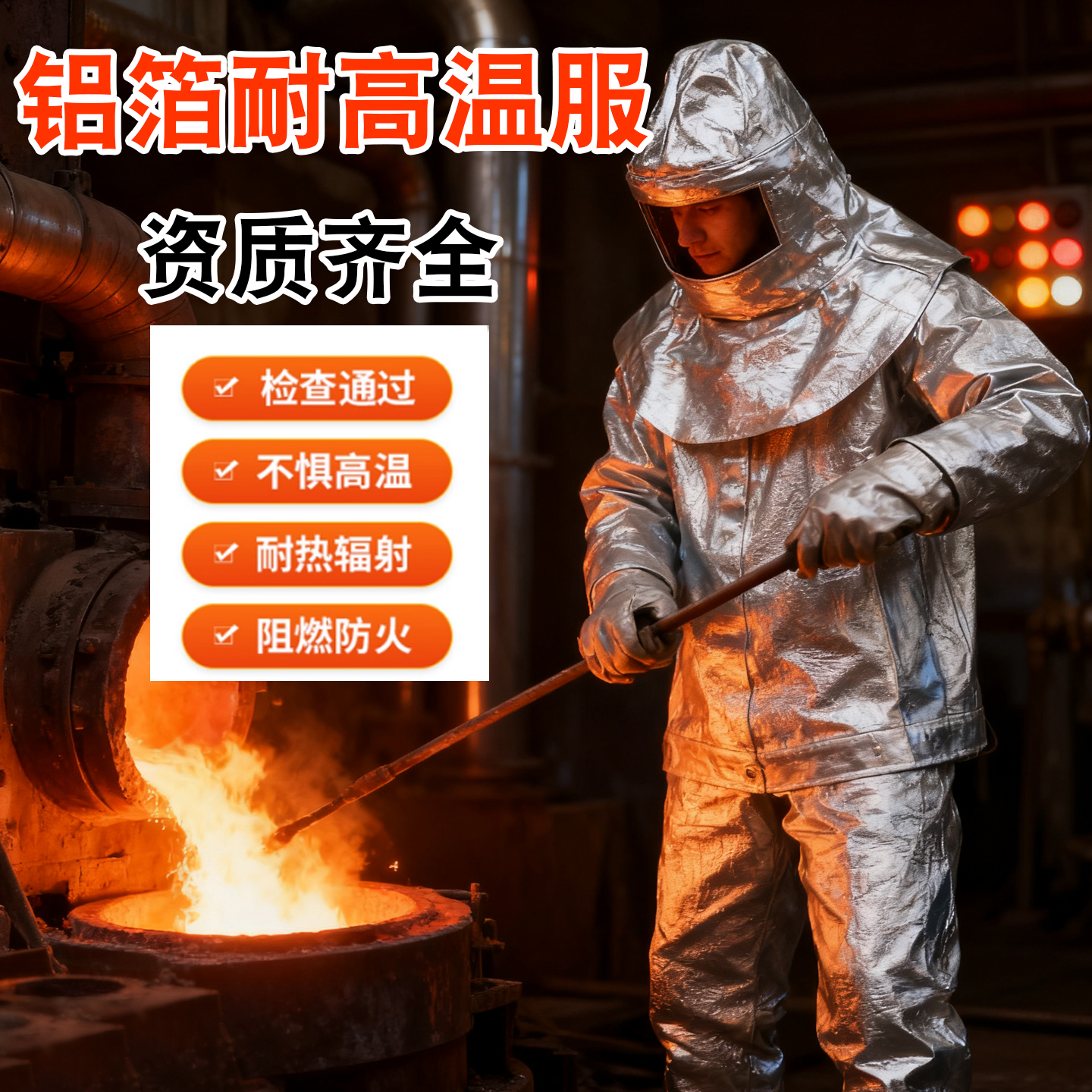 隔热服1000度500度防火阻燃