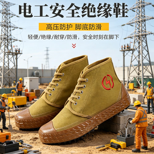 电力高压透气劳保鞋绝缘
