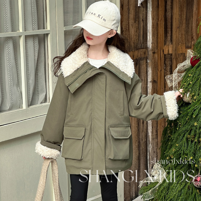 赵露思同款女童超好看羽绒棉服冬季2025新款今年流行爆款派克服装