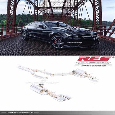 RES排气管 高流量 直通头段 中尾段 适用奔驰CLS63 AMG 适用