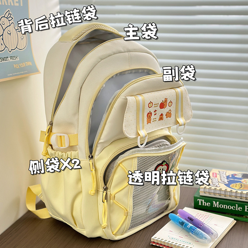 新款可爱学生书包女生大容量中学