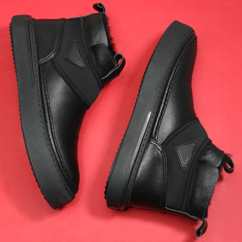 沸梵冬季抗寒保暖棉靴雪地靴男