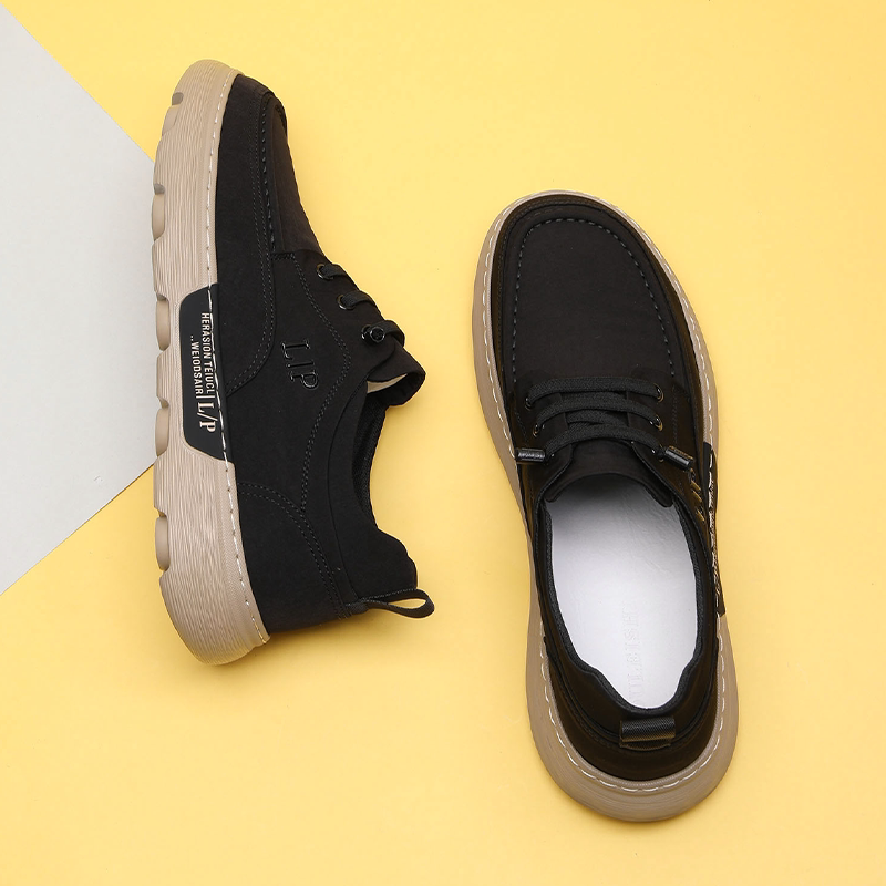 宽脚帆布鞋高级感男款2026春夏季新款透气发泡软厚底一脚蹬休闲鞋