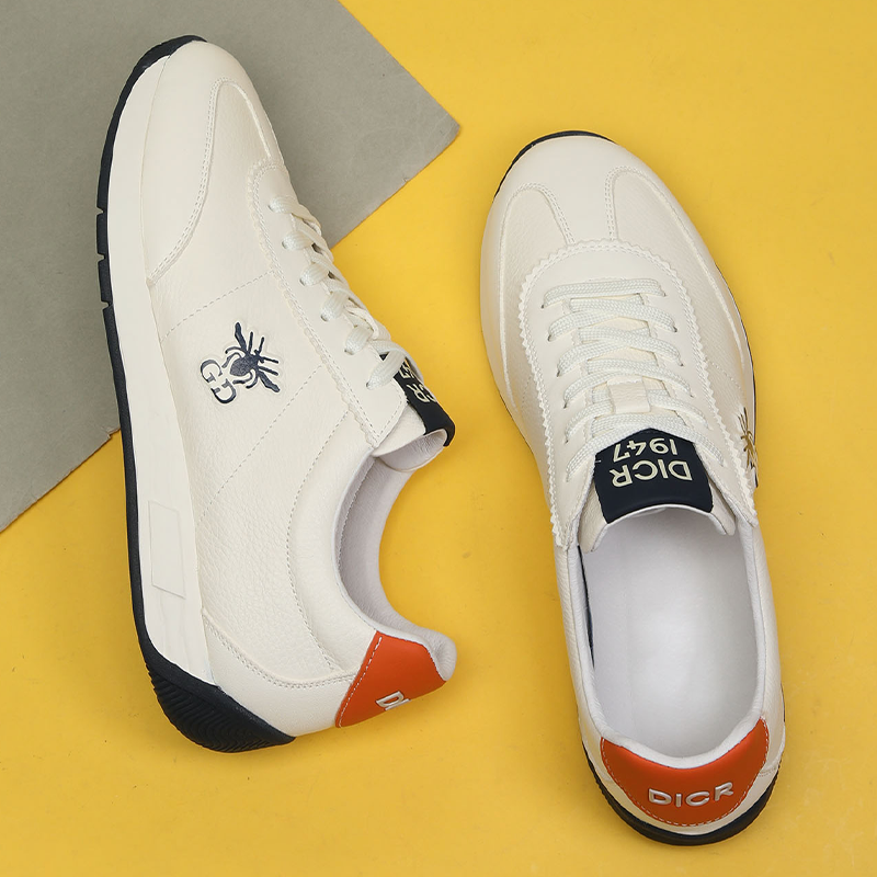 真皮运动休闲鞋时尚百搭小白鞋