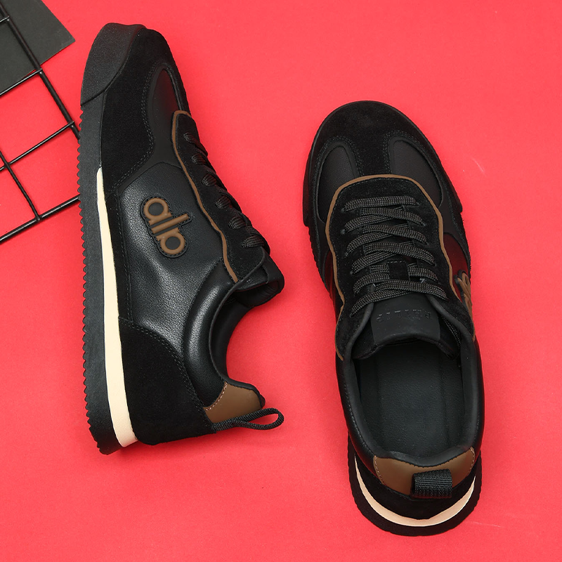 软牛皮鞋面橡胶发泡软底轻便