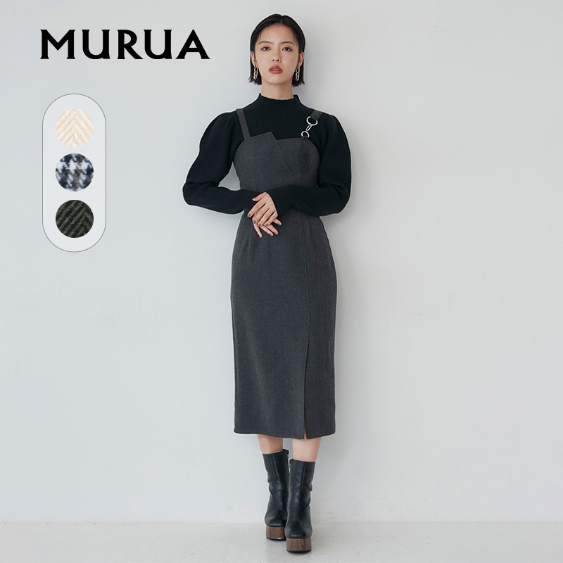 MURUA盐系背带裙晚礼服裙