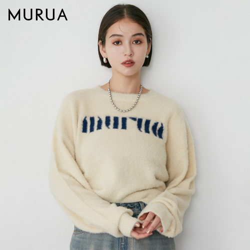 MURUA25秋季新品羽毛纱针织衫