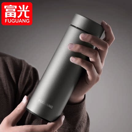 富光保温杯男316L不锈钢水杯便携车载女士泡茶杯商务办公杯子刻字
