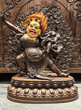 金刚手/金刚手菩萨/恰那多杰/二臂金刚手/多杰/45cm红铜佛像摆件