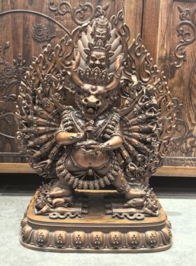 独雄/大威德/大威德金刚/独勇大威德/50cm紫铜精品佛像佛堂摆件