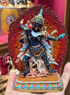 一髻佛母/一髻母/阿松玛/一发母/独发母/15cm红铜/惹呼拉/三根本